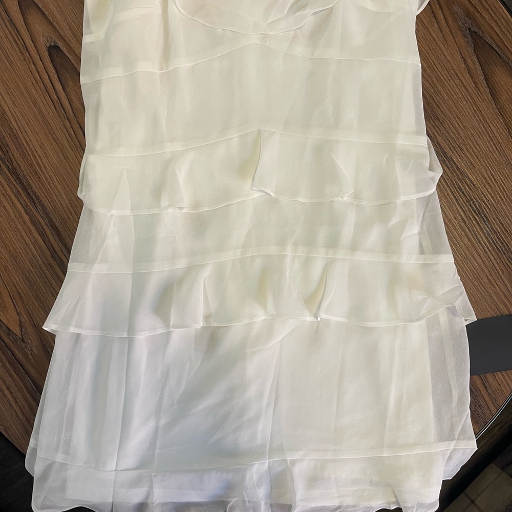 Elegant Cream Layered Dress